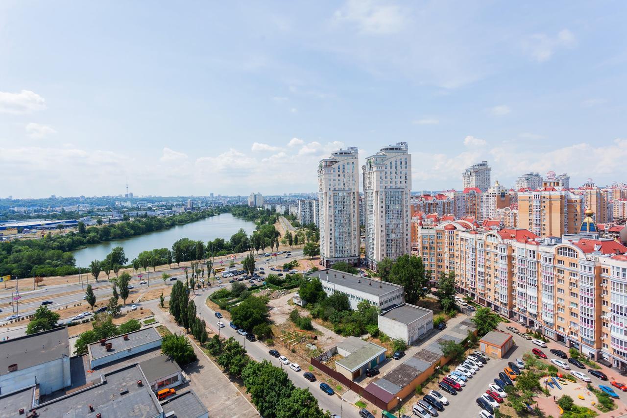 Stylish Views Apartments In The Parasol. Parus .Obolonskaya Embankment Kyiv Exterior photo